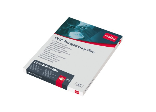 Nobo Overheadprojektor-Folie für Laserdrucker DIN A4 PPVE=50 Stück
