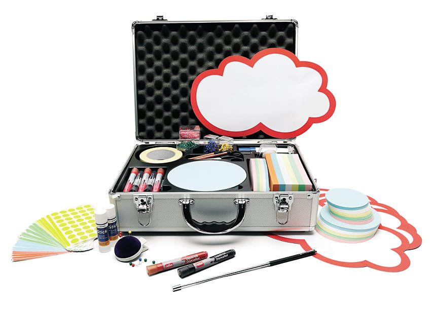 Nobo Moderationskoffer Business Aluminiumkoffer mit Tragegriff 2827 Te