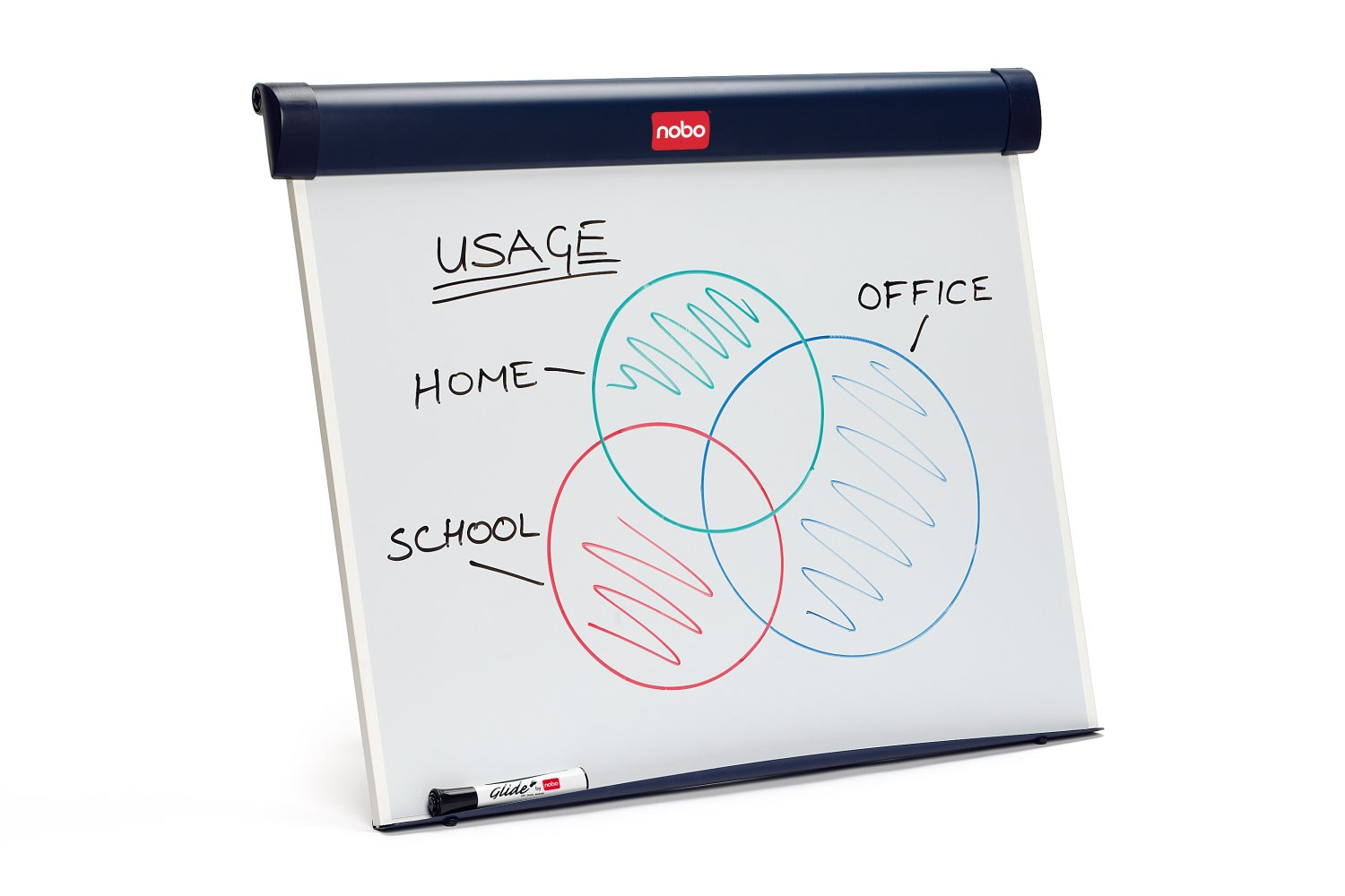 Nobo Desktop Flipchart Barracuda magnetisch mit Gummifüssen weiß