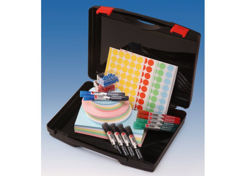 Nobo Moderationsbox Mini Plastikbox mit Tragegriff VE=1140 Teile