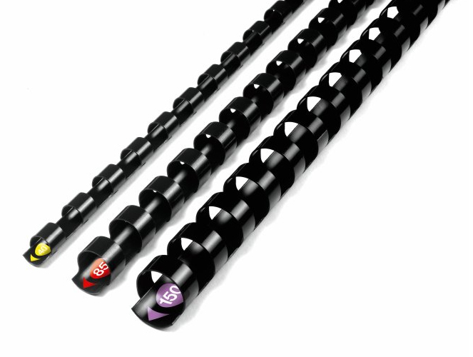 GBC Binderücken ProComb 21 Ringe 19mm schwarz VE=100 Stück