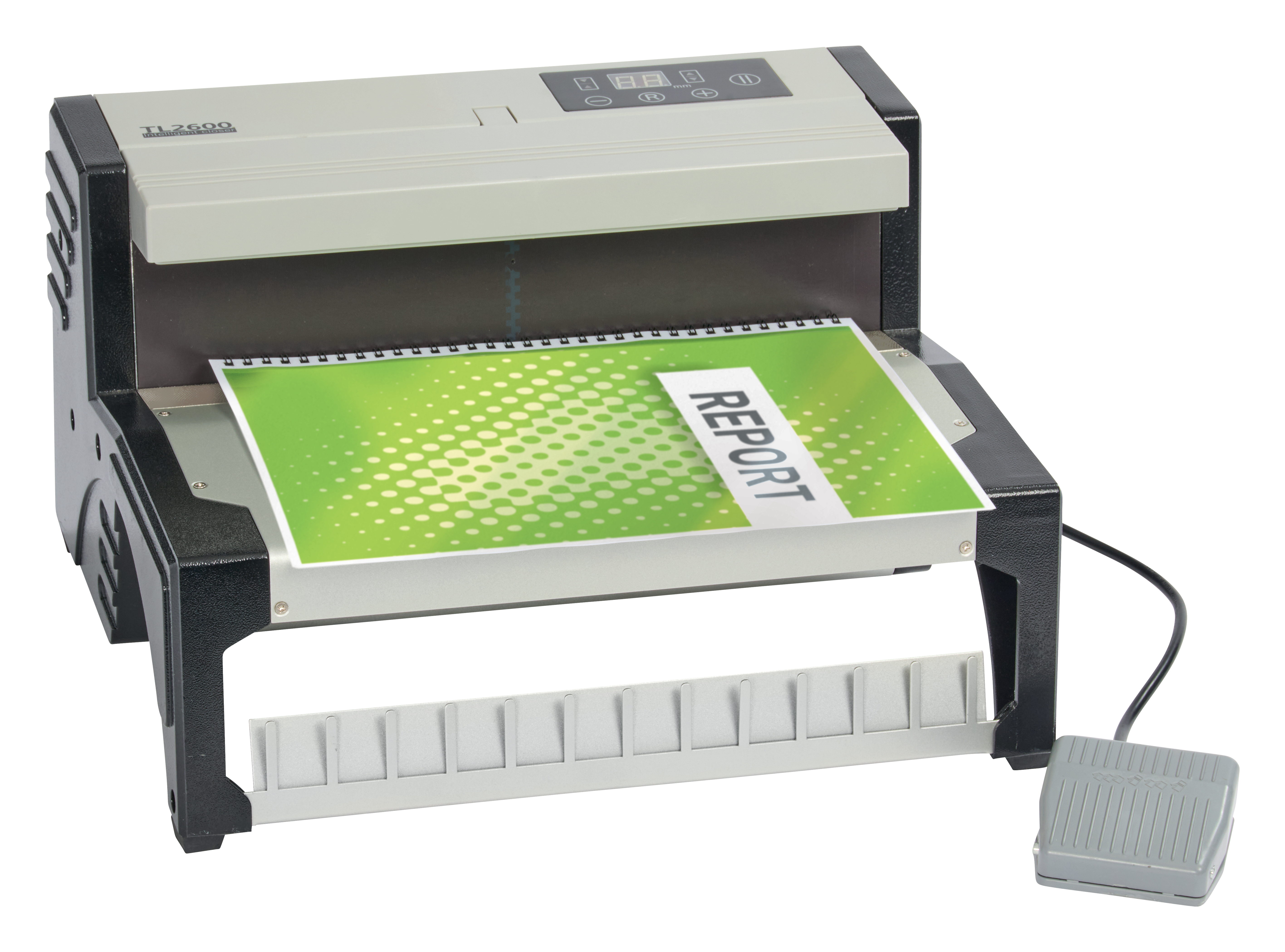 GBC TL2600 – elektrisches Drahtschließgerät, SMART Detect, 2–340 Blatt, Drahtstärken 4–24, A4/A5/A3 kurz