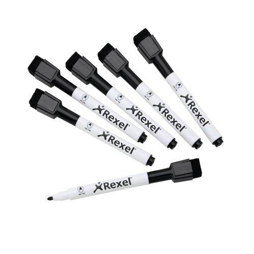 nobo Whiteboard-Marker, schwarz, 6er Set