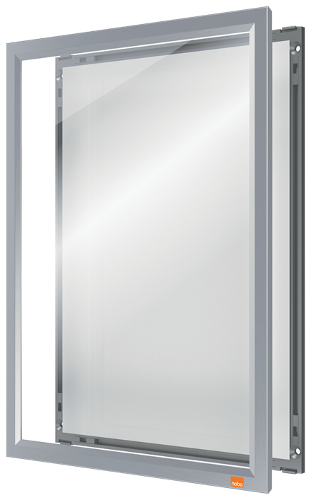 Nobo Clip-Rahmen Impression Pro A4 Aluminium silber