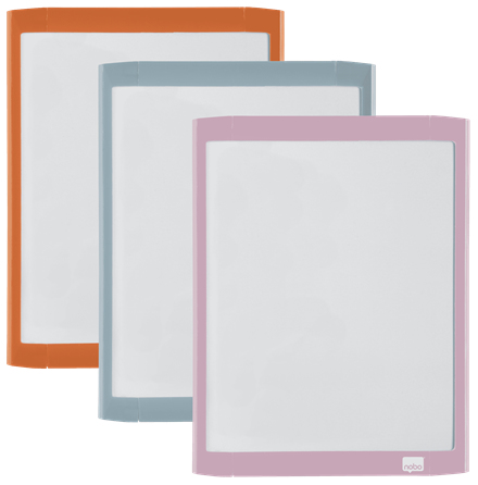 Nobo Whiteboard magnetisch 21,6x8cm sortiert
