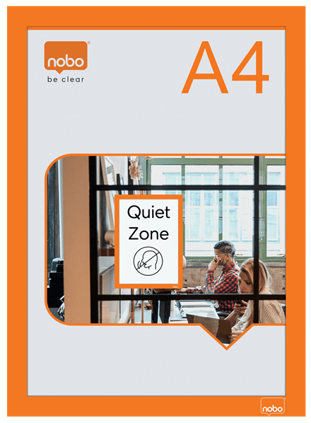 Nobo Posterrahmen 1915695 A4 orange 2 Stück
