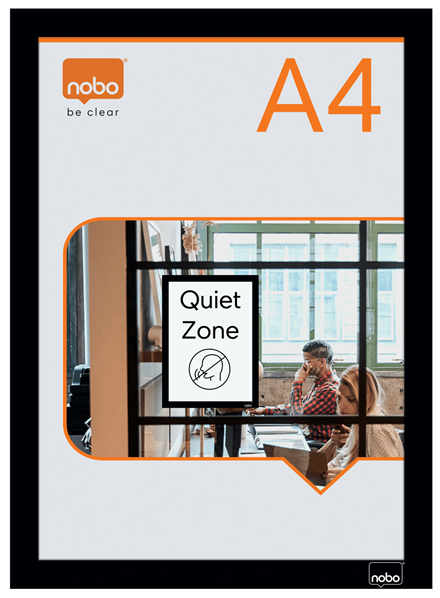 Nobo Posterrahmen 1915697 A4 schwarz 2 Stück