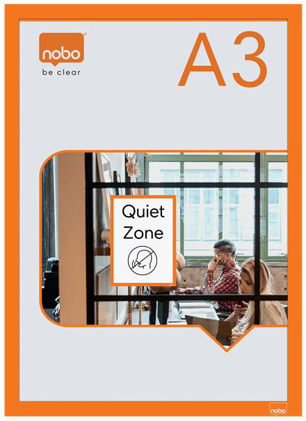 Nobo Posterrahmen 1915698 A3 orange 2 Stück