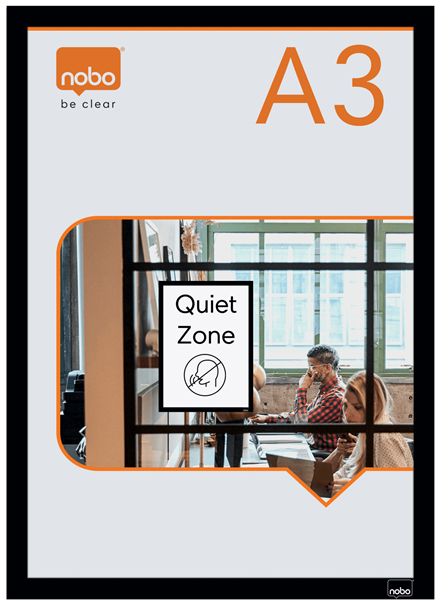 Nobo Posterrahmen 1915700 A3 schwarz 2 Stück