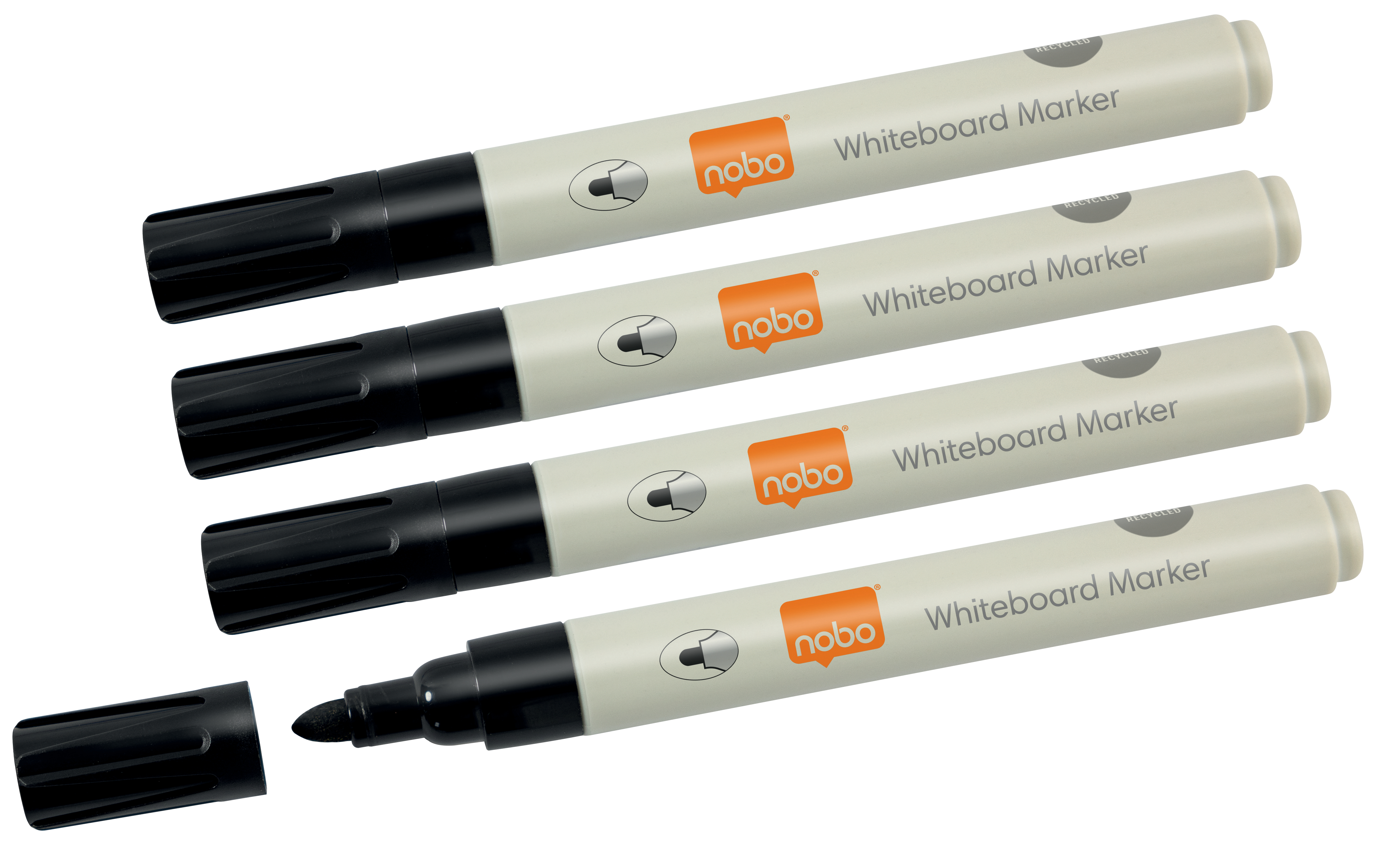 Nobo Whiteboardmarker 3mm schwarz 4 Stück