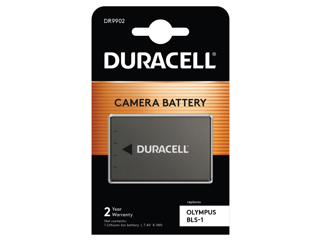 Duracell DR9902 - Kamerabatterie Li-Ion 1050 mAh - für Olympus E-450, E-620, EVOLT E-410, E-420