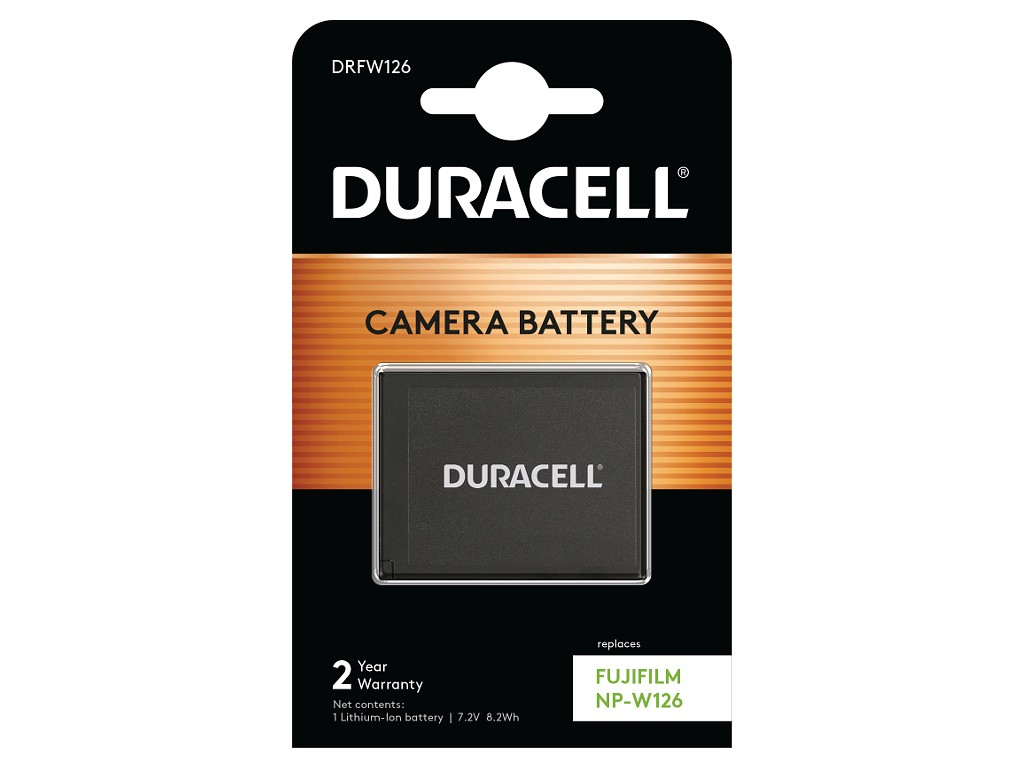 Duracell - Batterie - Li-Ion - 1000 mAh - für Fujifilm X Series X100, X-A10, X-A3, X-A5, X-E2S, X-E3, X-H1, X-Pro2, X-T10, X-T2, X-T20