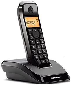 Motorola S1201 - DECT-Telefon - Kabelloses Mobilteil - Freisprecheinrichtung - 50 Eintragungen - Anrufer-Identifikation - Schwarz (C69000D48O1AES(01))