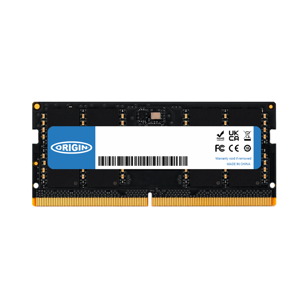 ORIGIN STORAGE 16GB DDR5 4800MHZ SODIMM 1RX8 NON-ECC 1.1V (OM16G54800SO1RX8NE11)