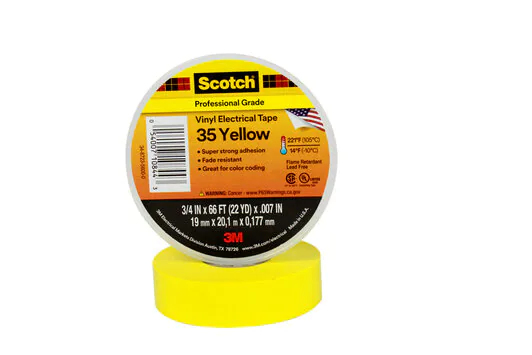 3M 7100238736 - 1 Stück(e) - Gelb - PVC - 600 V - Sichtverpackung - UL Listed - VDE - CSA Certified - RoHS 2015/863/EU Compliant (7100238736)