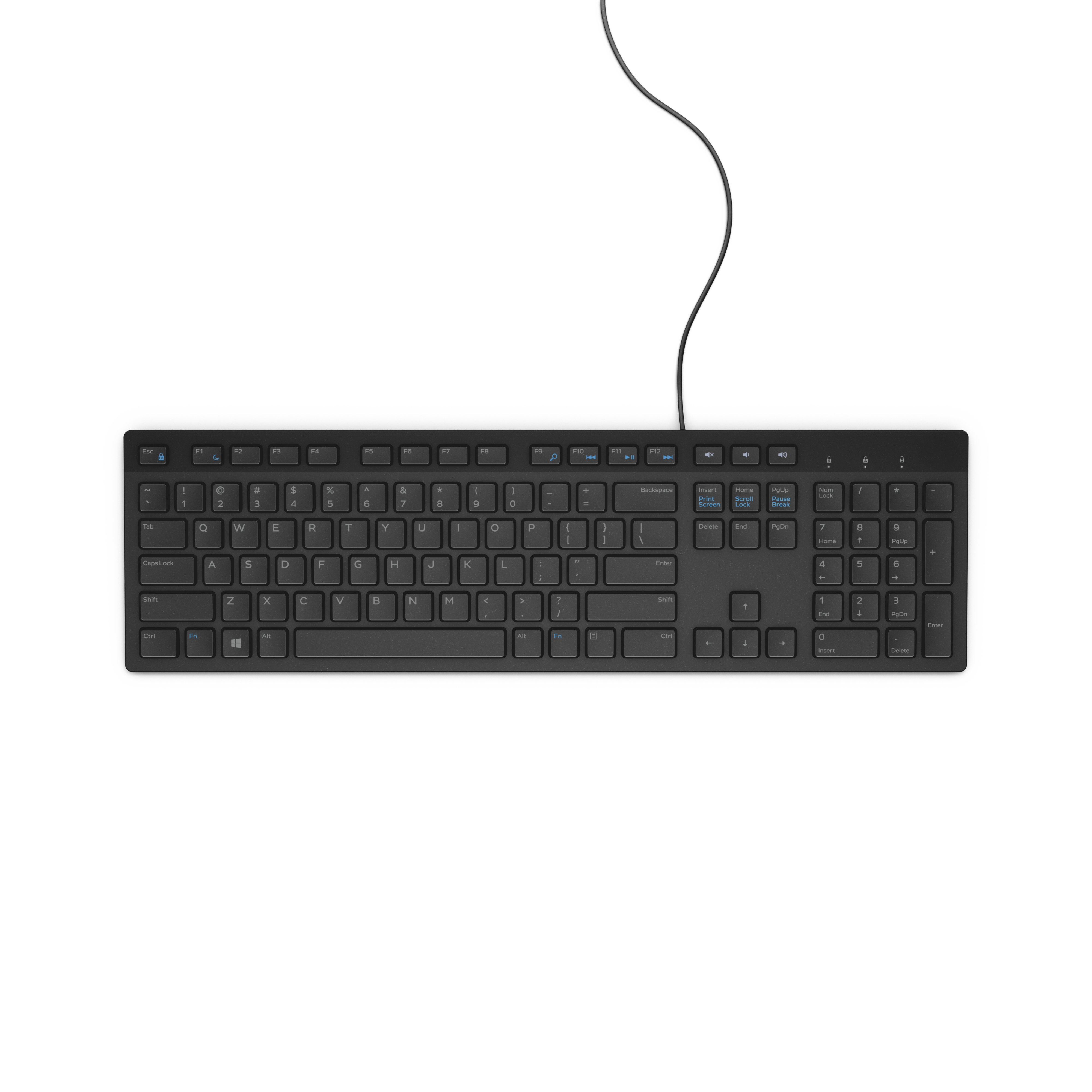 Dell KB216 kabelgebundene Tastatur - QWERTY US - schwarz