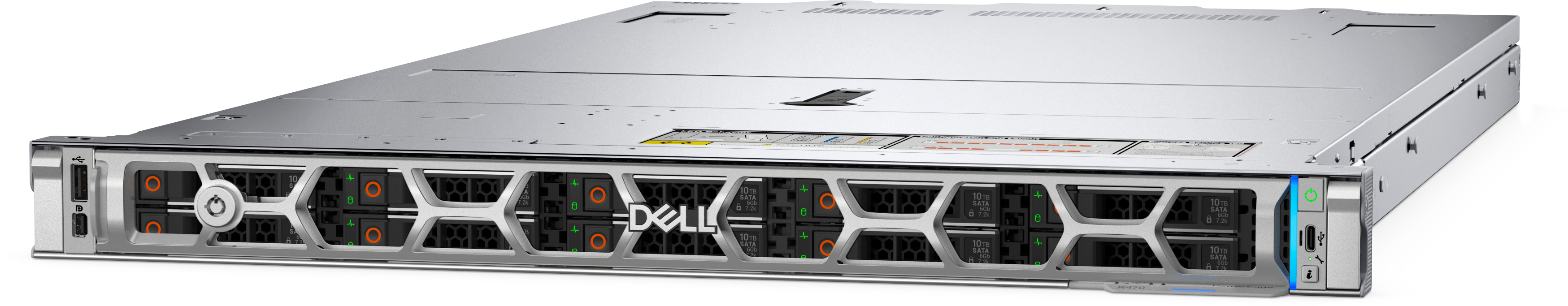 Server DELL PowerEdge R470 Smart Selection Intel Xeon 6517P 32GB 2x480GB SSD SATA 2x1100W H965i 3Yr Basic NBD (DVT8N)