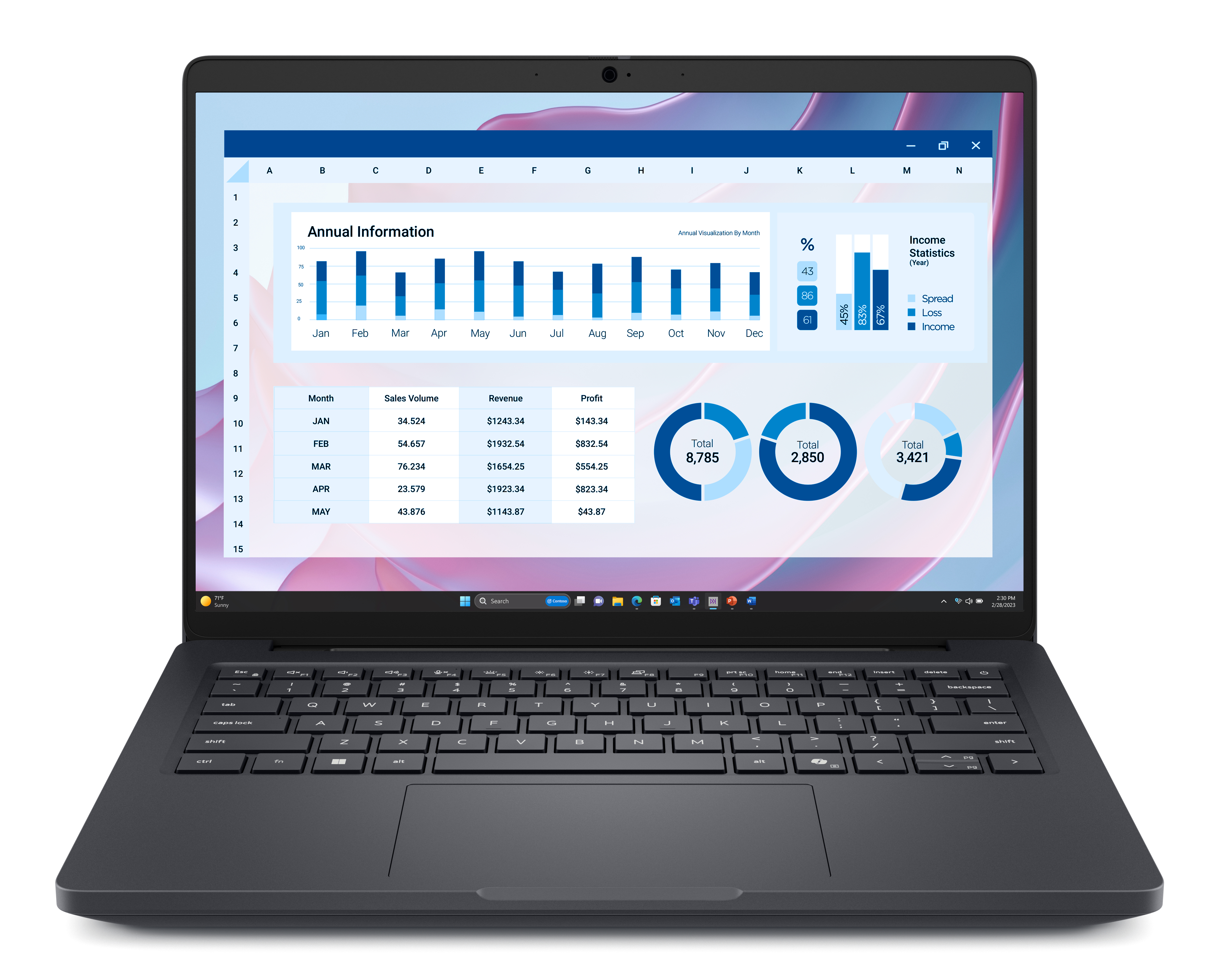 Dell Pro Max 14 MC14255 - AMD Ryzen AI 7 PRO 350 - Win 11 Pro - Radeon 860M - 32 GB RAM - 1 TB SSD SED, NVMe, TLC, Performance - 35.565 cm (14) 1920 x 1200 (Full HD Plus) - Wi-Fi 7 - Magnetit - BTP - mit 3 Jahre Basis Vor-Ort (0HWW0)
