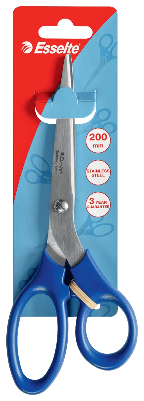 10 x Esselte Papierschere 20cm spitz blau