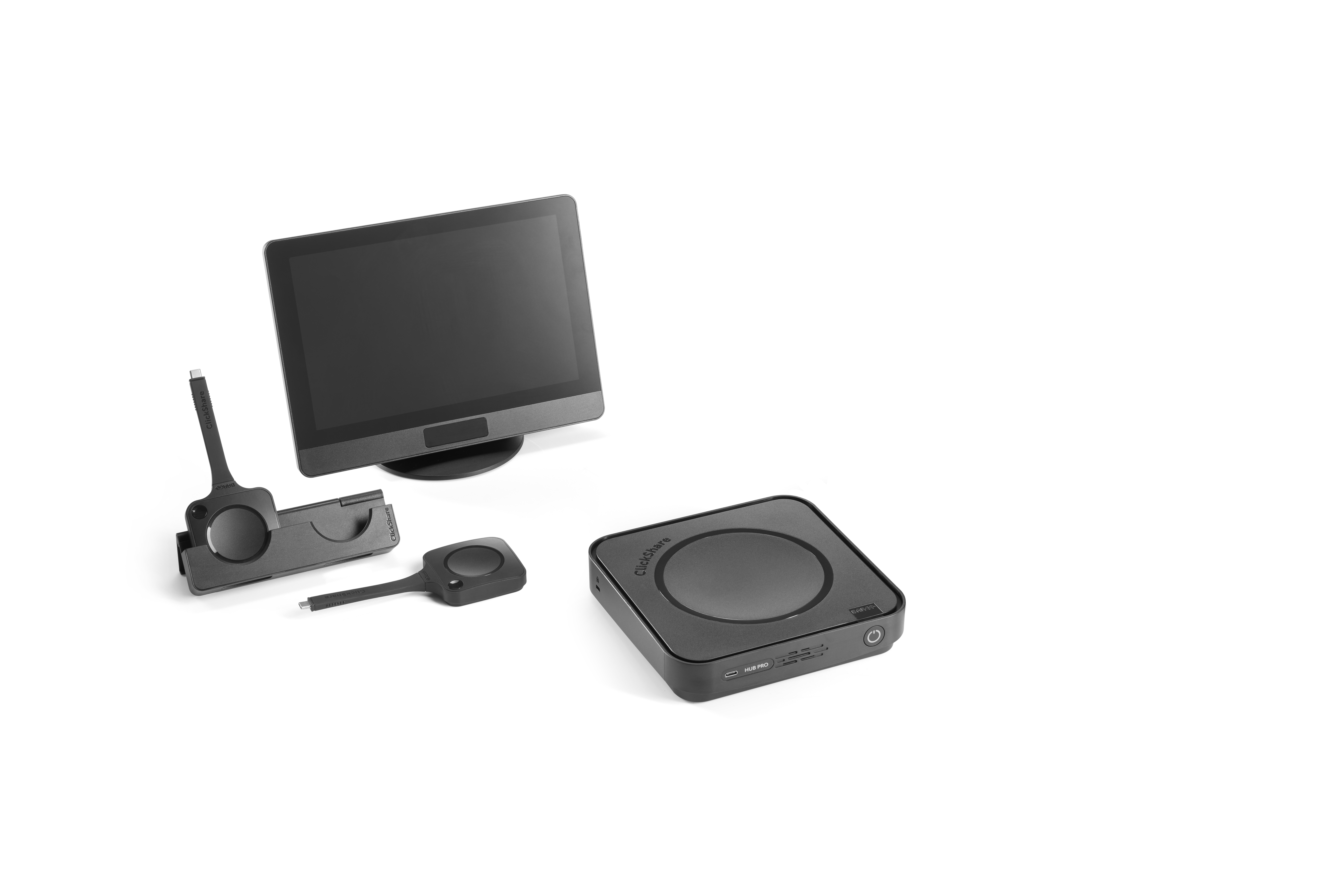 Barco ClickShare Hub Pro & Control Panel-Kit Modulares Microsoft Teams Rooms Videokonferenzraumsystem