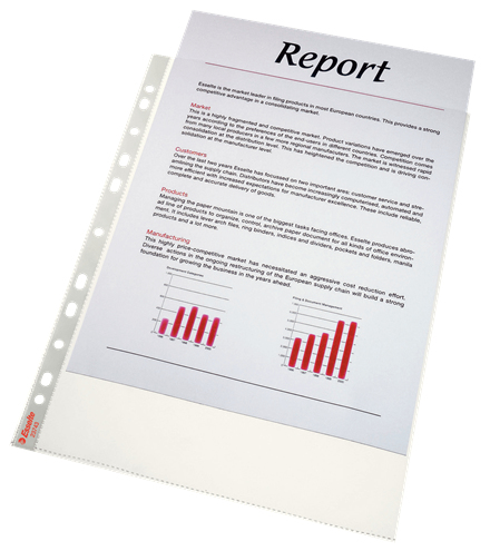 Esselte Prospekthülle Premium, A4, PP, genarbt, 0,11 mm