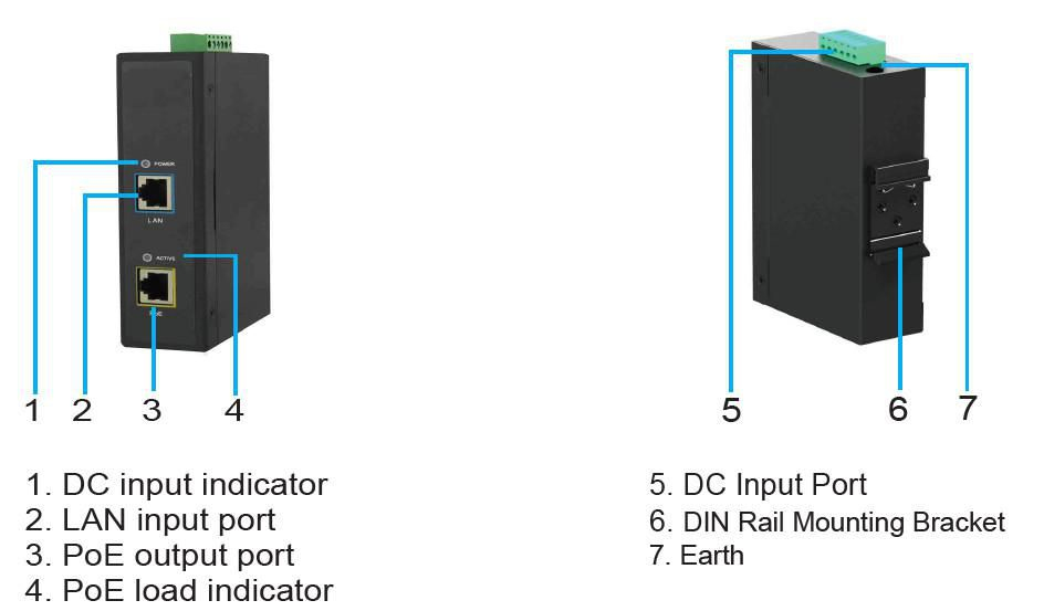 MicroConnect 30W 802.3af/at PoE Injector (TP-DCDC-1248GD-HP)