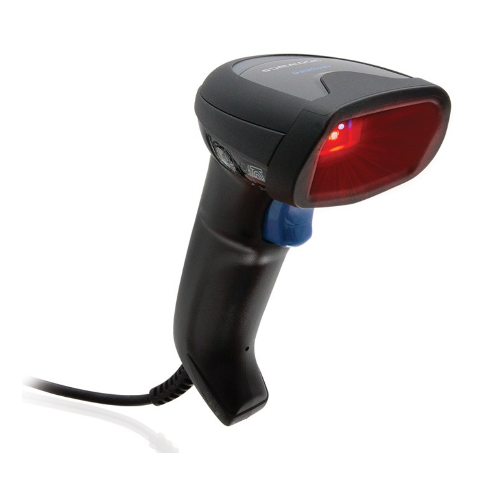 Datalogic QuickScan QD2590 - Kit - Barcode-Scanner - Handgerät - 2D-Imager - 60 Bilder / Sek. - decodiert - Keyboard-Wedge, RS-232, USB