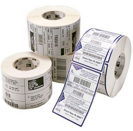 Zebra Z-Perform 1000D - Papier - permanenter Acrylklebstoff - unbeschichtet - 5,3 mil - 70 x 40 mm 1650 Etikett(en) (1 Rolle(n) x 1650) Etiketten (3009384-T)
