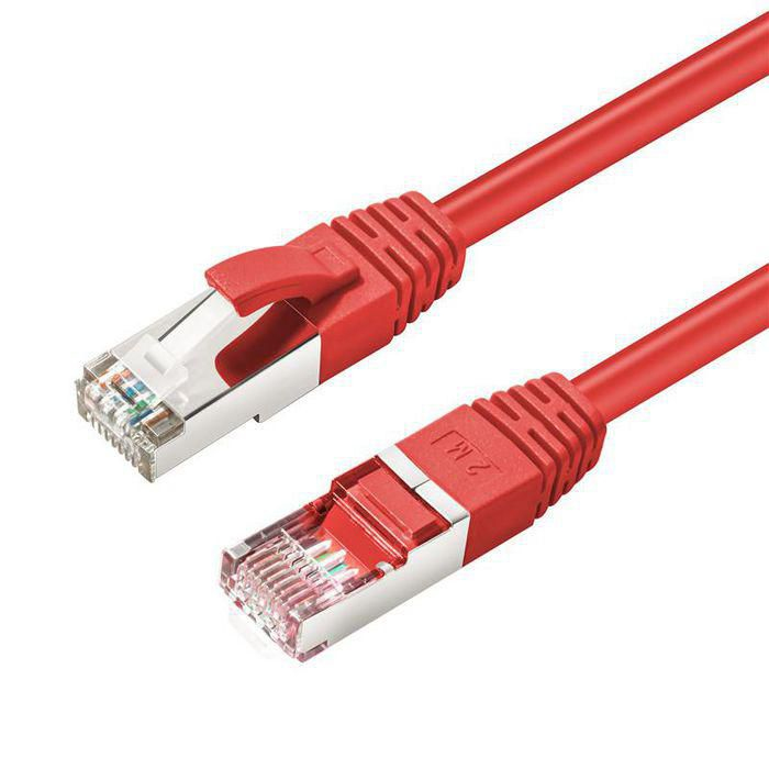 MicroConnect S/FTP CAT6 25m Red LSZH (SSTP625R)