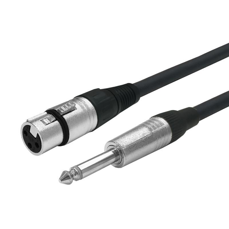 Vivolink PROAUDXLRFJACK6 Audio-Kabel 6 m XLR 6.35mm Schwarz (PROAUDXLRFJACK6)