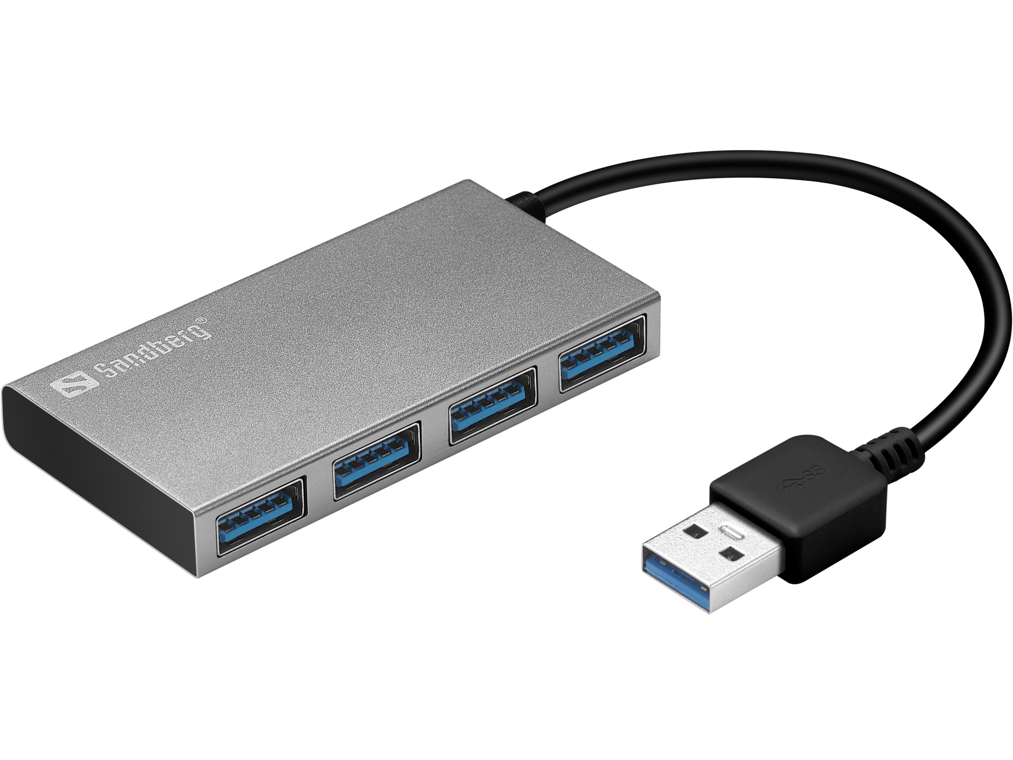 Sandberg USB3.0 Pocket Hub - Hub - 4 x SuperSpeed USB3.0 - Desktop (133-88)