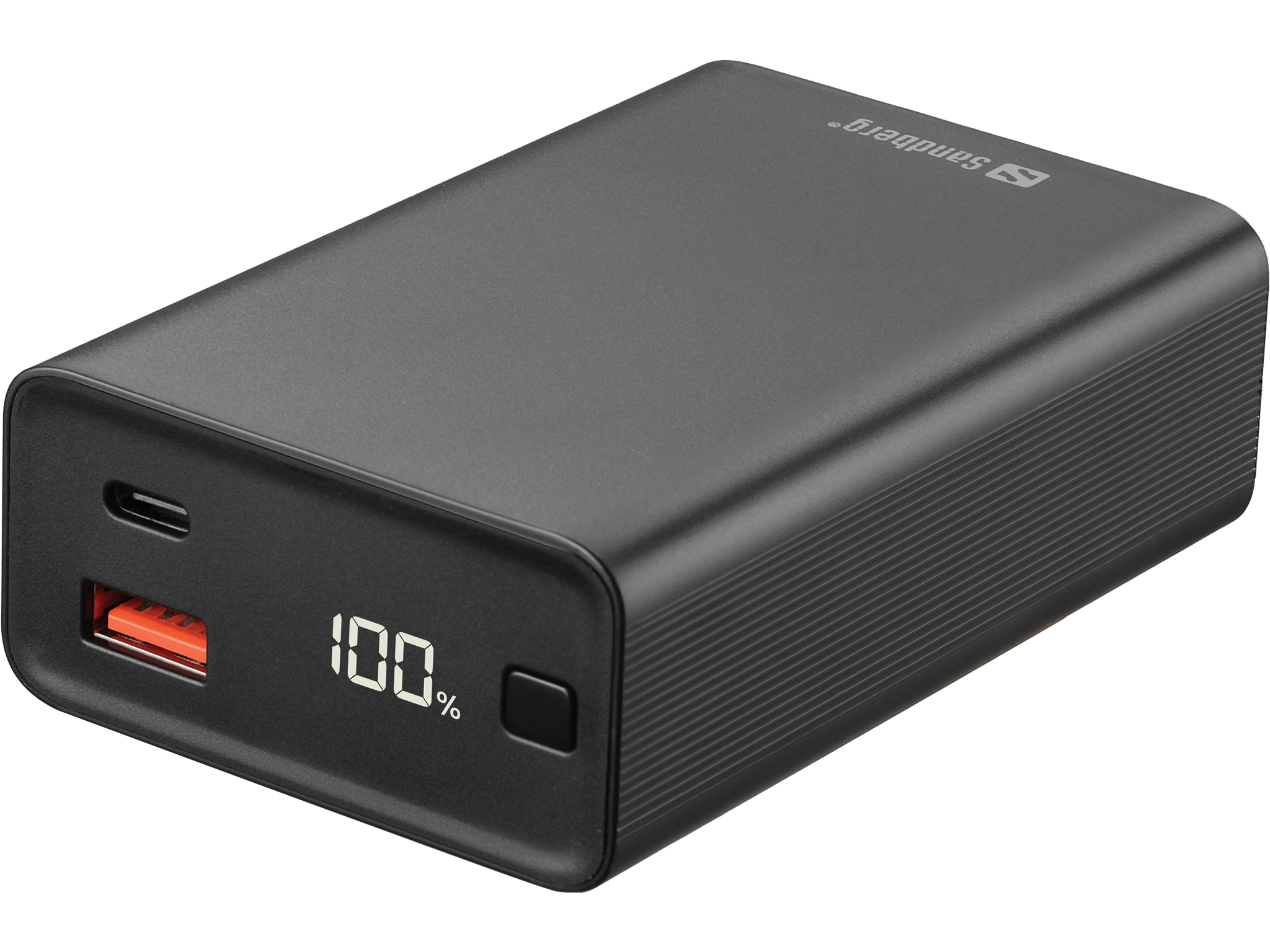 Sandberg PD65W - Powerbank - 20000 mAh - 77 Wh - 65 Watt - PD, QC 3,0 - 2 Ausgabeanschlussstellen (USB Typ A, 24 pin USB-C) (420-95)