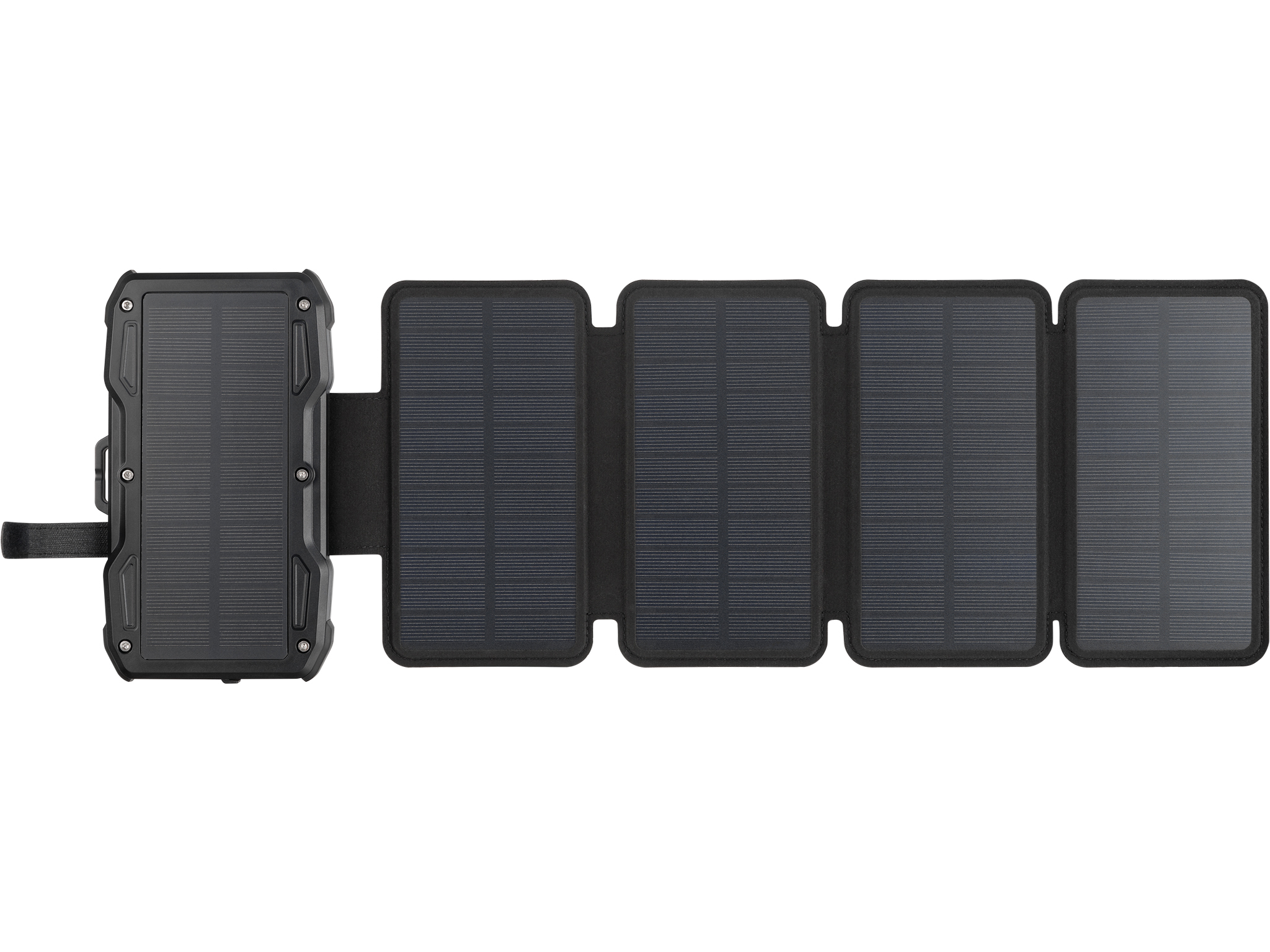 Sandberg Solar PowerBank - Kabelloses Ladepad / Solar-Powerbank - 5-Panel - 10000 mAh - 37 Wh - 22,5 Watt - 1,67 A - PD/PPS 3,3 - 2 Ausgabeanschlussstellen (USB, 24 pin USB-C) (421-05)