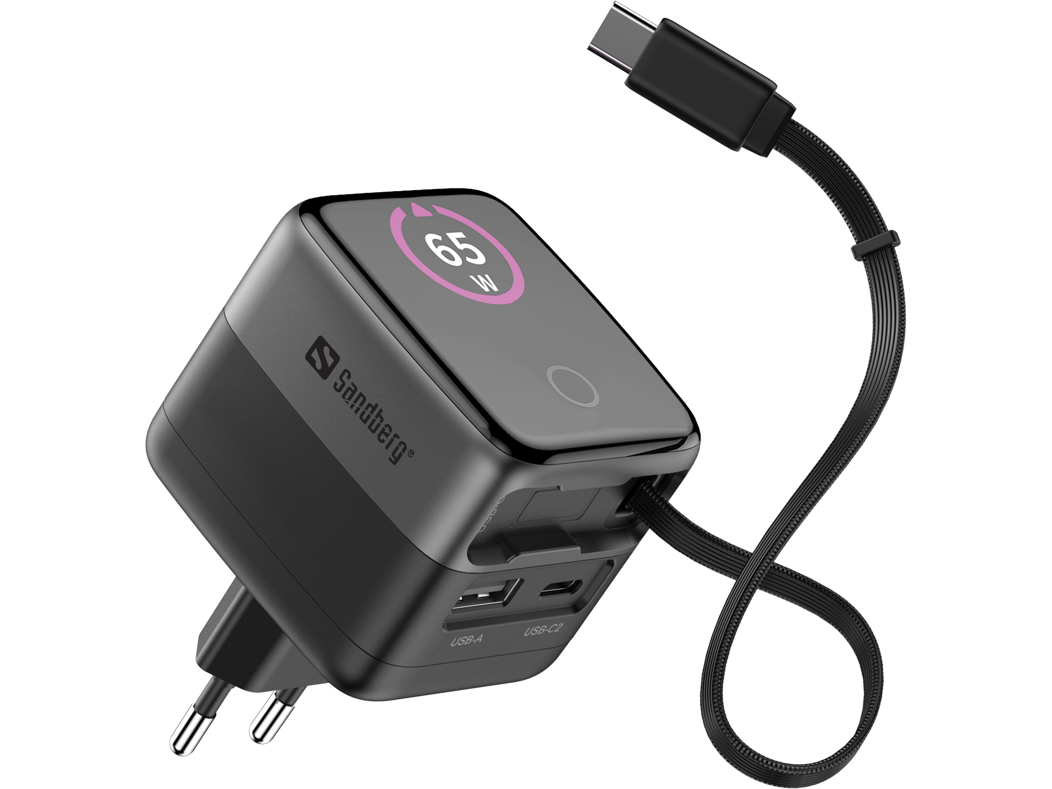 Sandberg Charger PD65W Display + Cable (441-74)