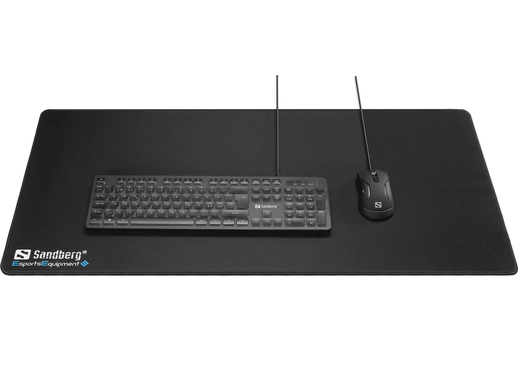 SANDBERG Gamer Desk Pad XXXL 90x45cm Mauspad von Sandberg EsportsEquipment fuer Tastatur und Maus (520-27)