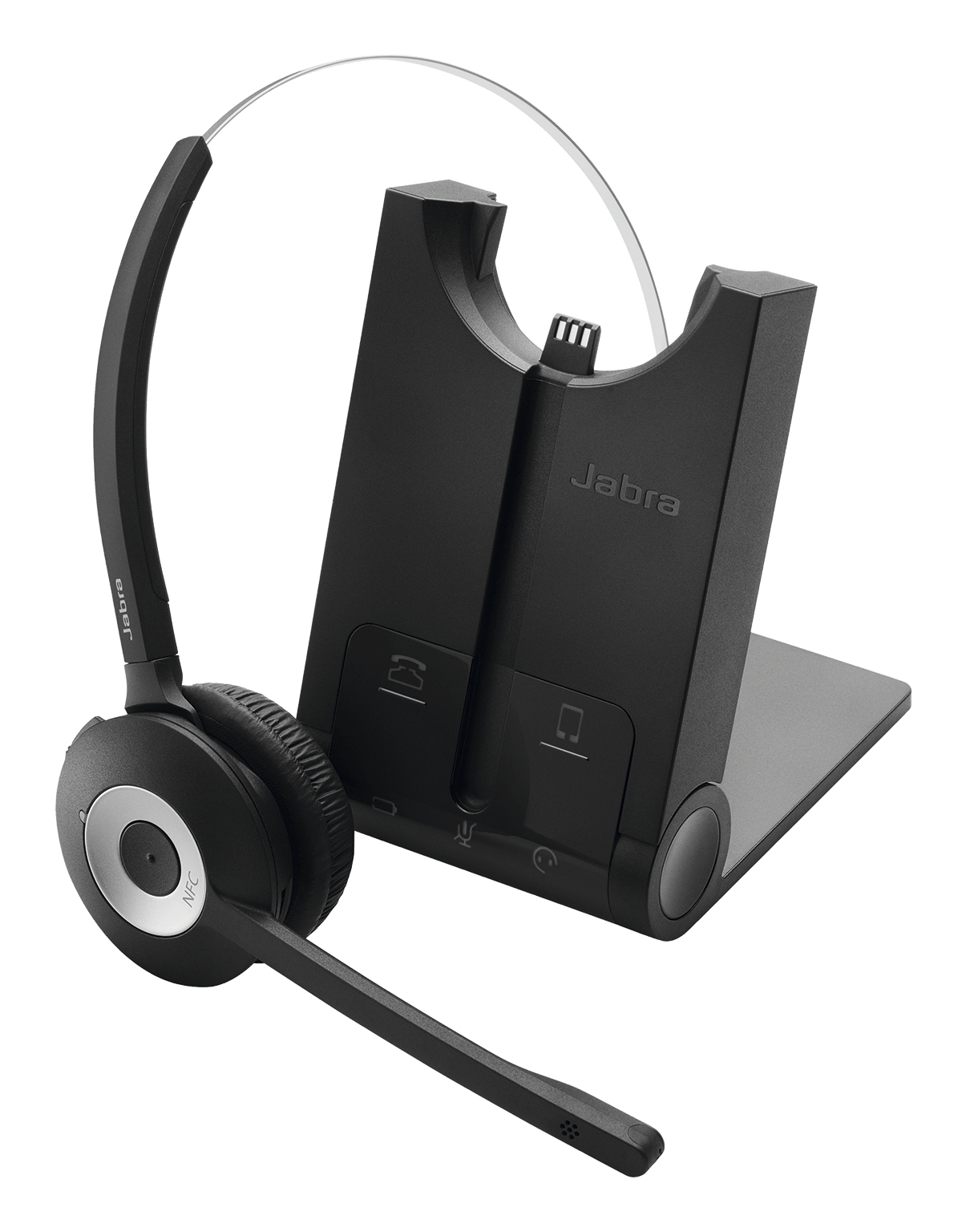 Jabra PRO 925 Mono, Bluetooth, 925-15-508-201 Bluetooth Headset für Festnetztelefon und Mobiltelefon, Noise-Cancelling, Wideband, Gehörschutztechnologie, Gesprächszeit bis zu 12 Stunden, Reichweite bis zu 100 Meter, mit Überkopfbügel (925-15-508-201)