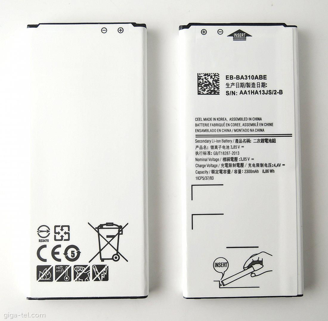 CoreParts MOBX-BAT-SMA320SL - Akku - Samsung - EB-BA310ABE - GH43-04562A - Lithium-Ion (Li-Ion) - 1700 mAh - 3,8 V (MOBX-BAT-SMA320SL)