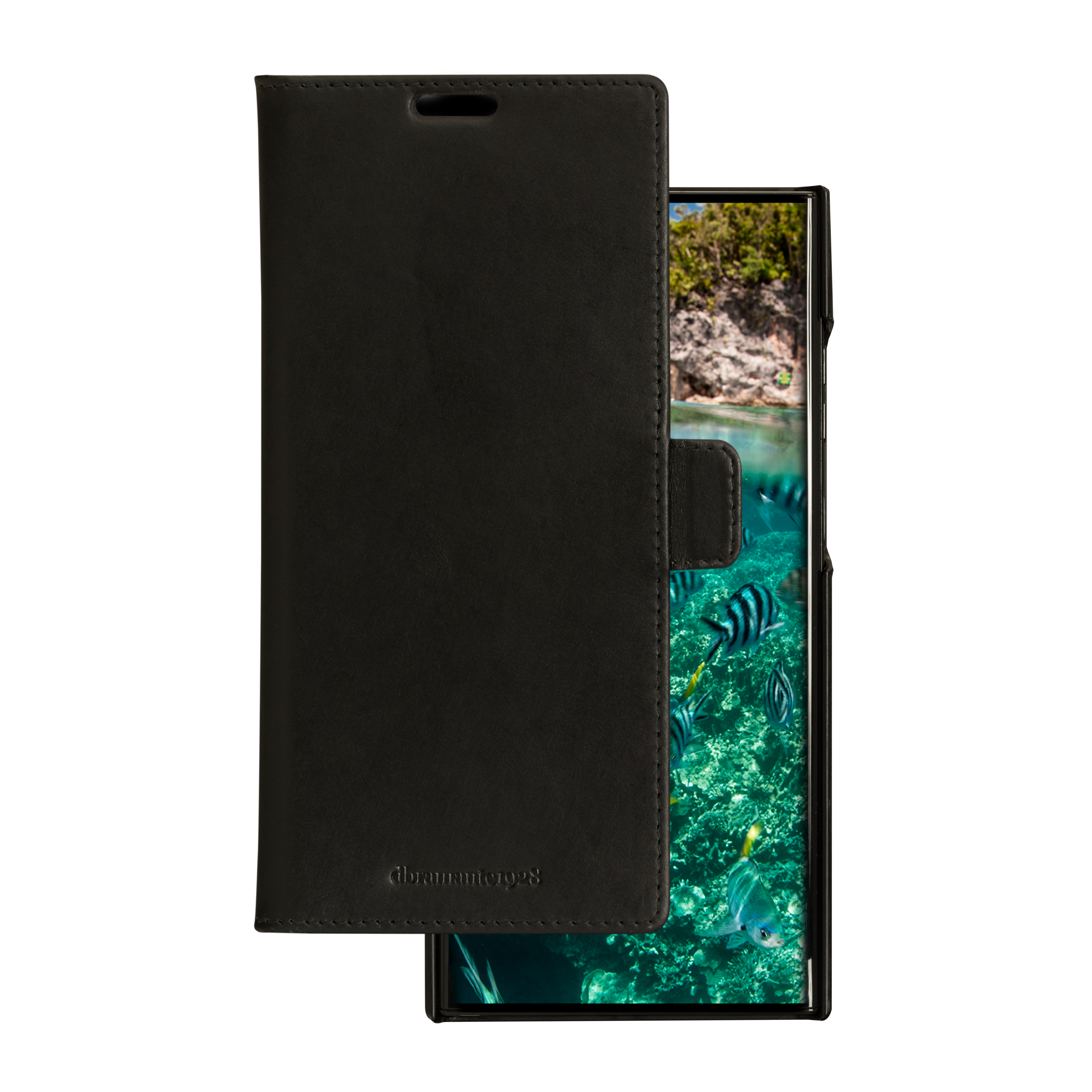 Lynge Handy-Klapptasche für Galaxy S23 Ultra schwarz