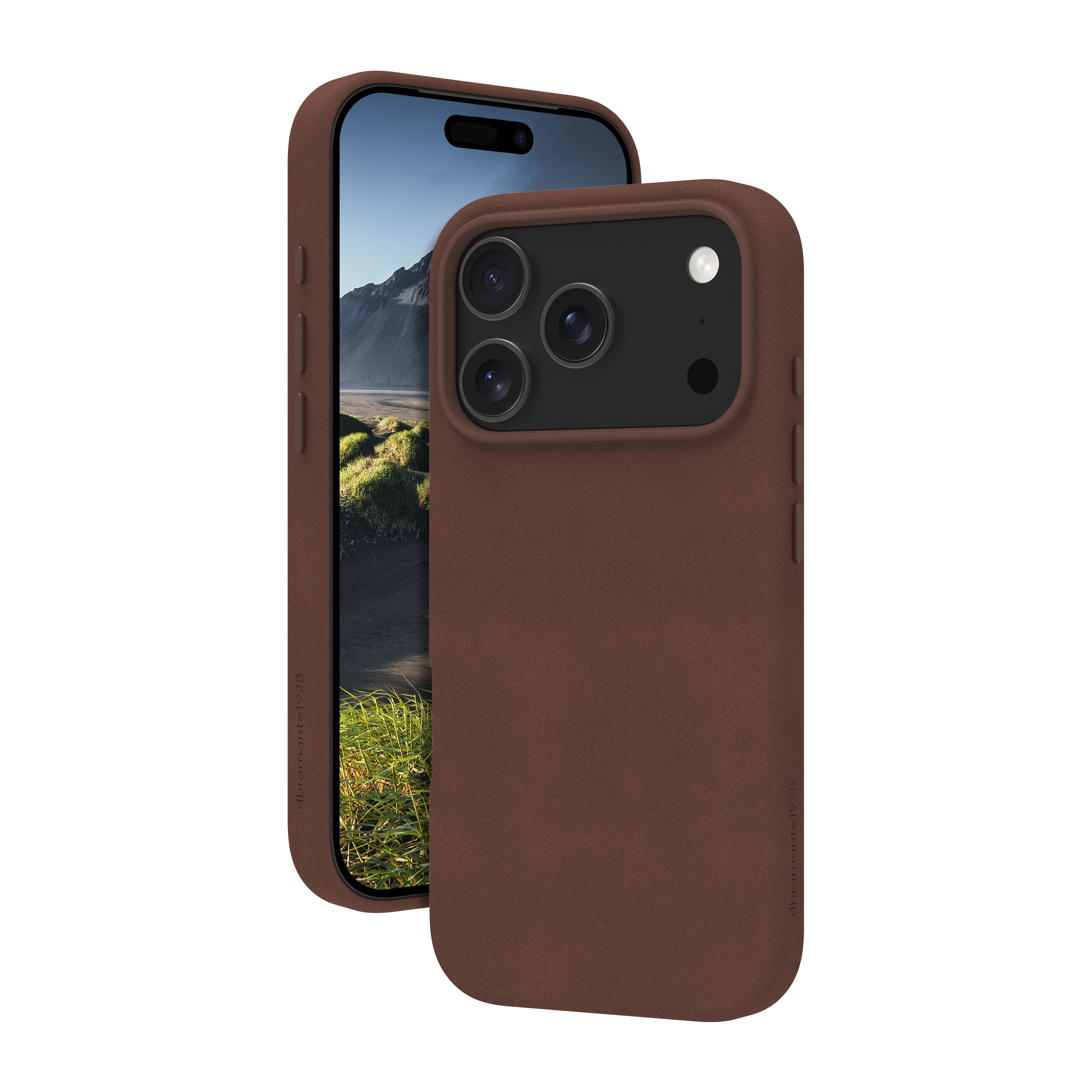 Roskilde MagSafe Schutz-/Design-Cover für iPhone 17 Pro dark tan