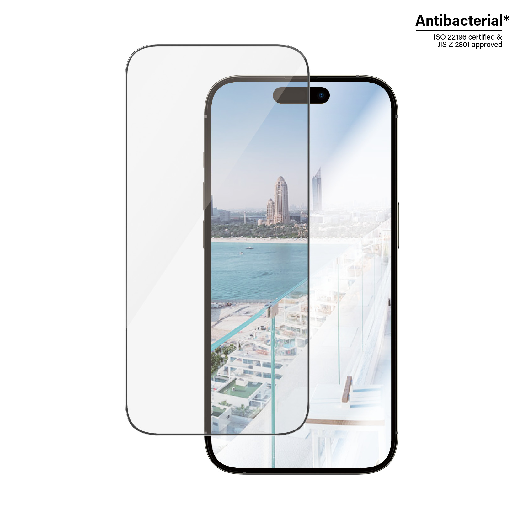 PanzerGlass  Anti-reflective Displayschutz Apple iPhone 14 - Ultra-Wide Fit m. EasyAligner - Klare Bildschirmschutzfolie - Apple - iPhone 14 Pro - Kratzresistent - Schockresistent - Antibakteriell - Transparent - 1 Stück(e) (2788)