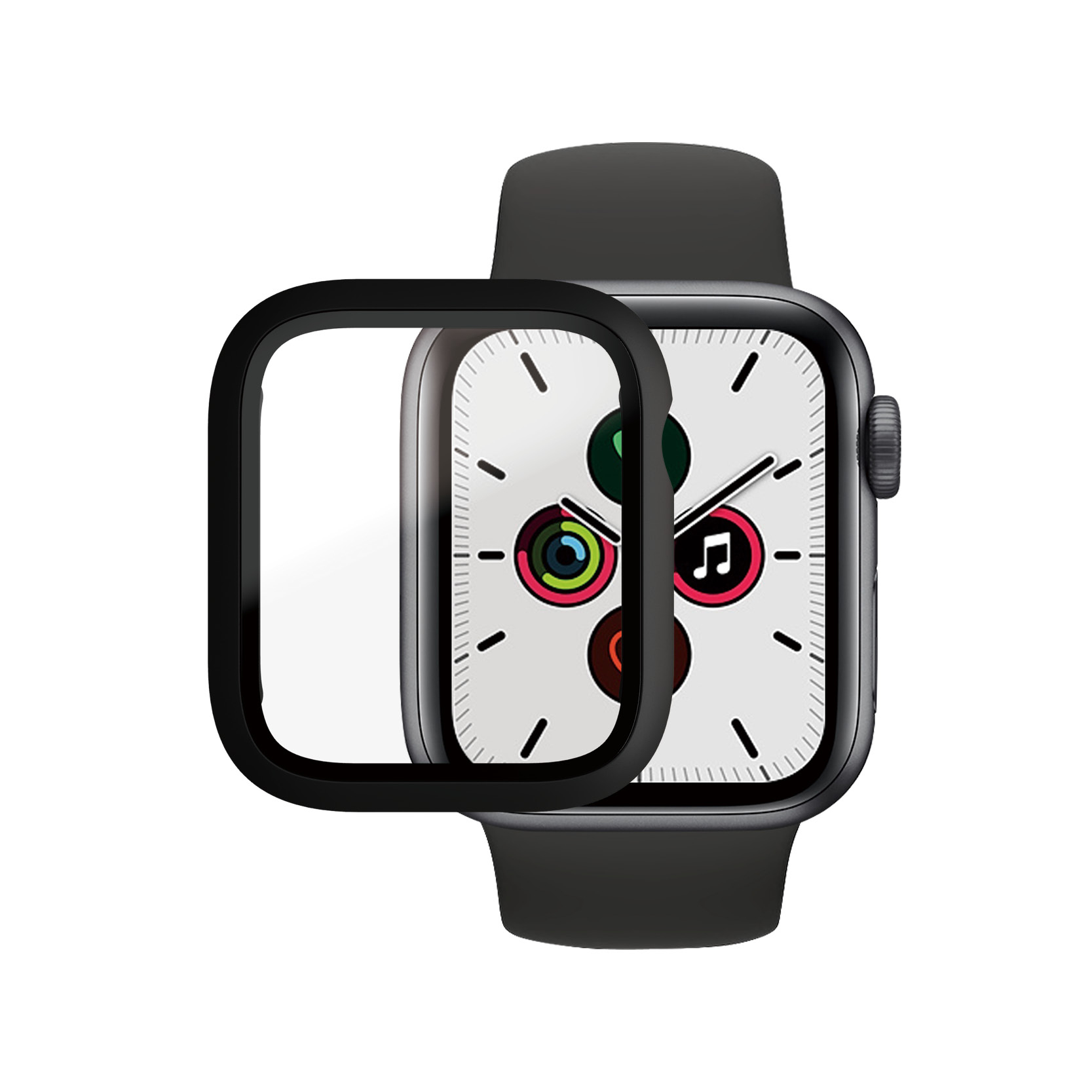 Displayschutz Full Body antibak für Apple Watch (40mm) schwarz