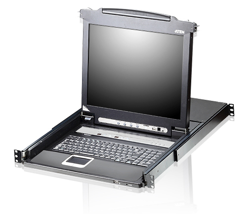 Aten CL5708N 1U Schwarz Tastatur/Video/Maus (KVM)-Switch (CL5708N-ATA-2XK06SGG)