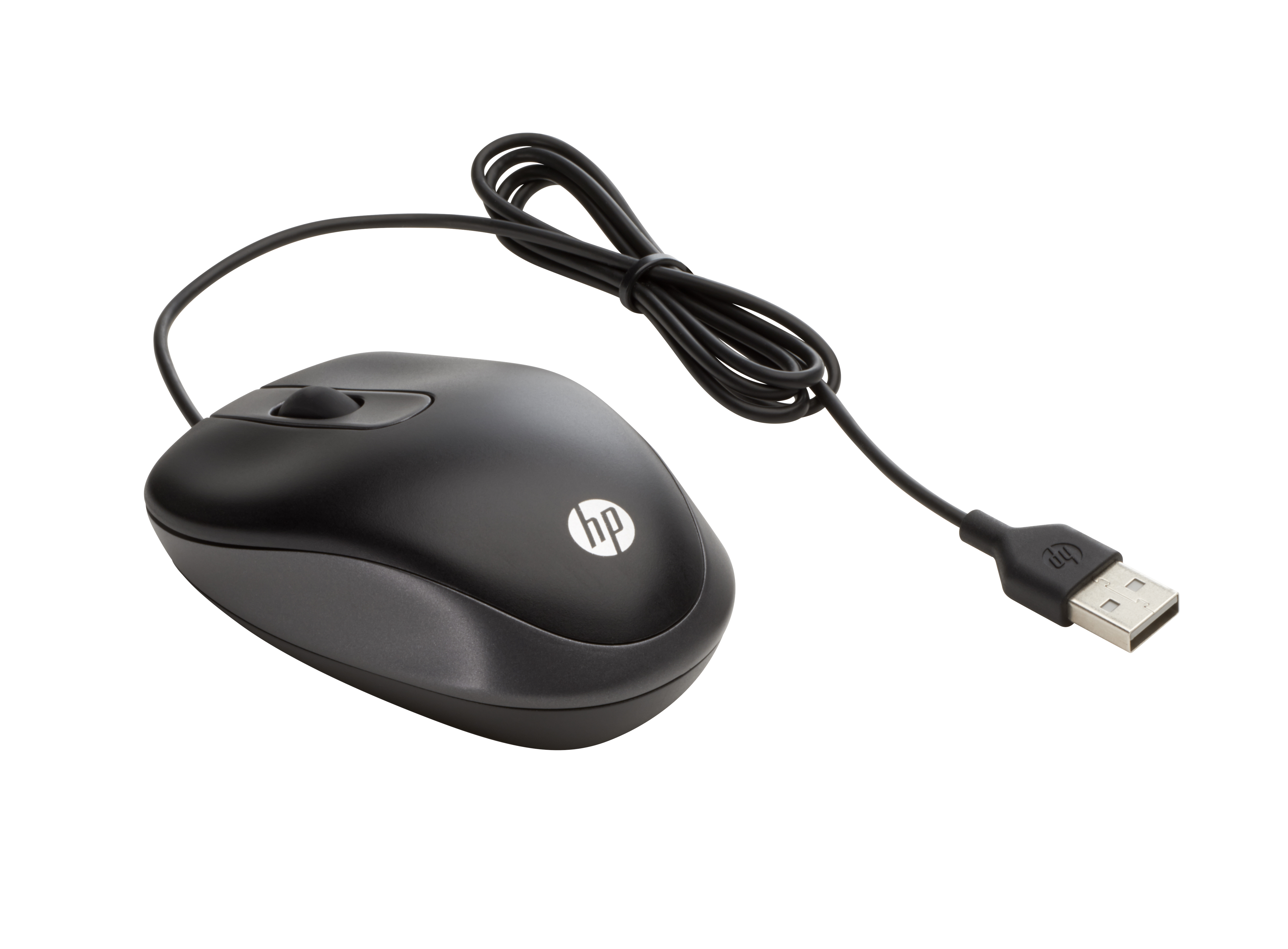 HP Travel - Maus - optisch - 3 Tasten - kabelgebunden - USB - für Chromebook 11 G7, 14A G5, Chromebook x360, ProBook 640 G5, ProBook x360, ZBook 14u G6