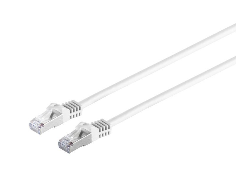 MicroConnect - Netzwerkkabel - RJ-45 (M) zu RJ-45 (M) - 20 m - SFTP, PiMF -Cat.7 Rohkabel - ohne Haken - weiß