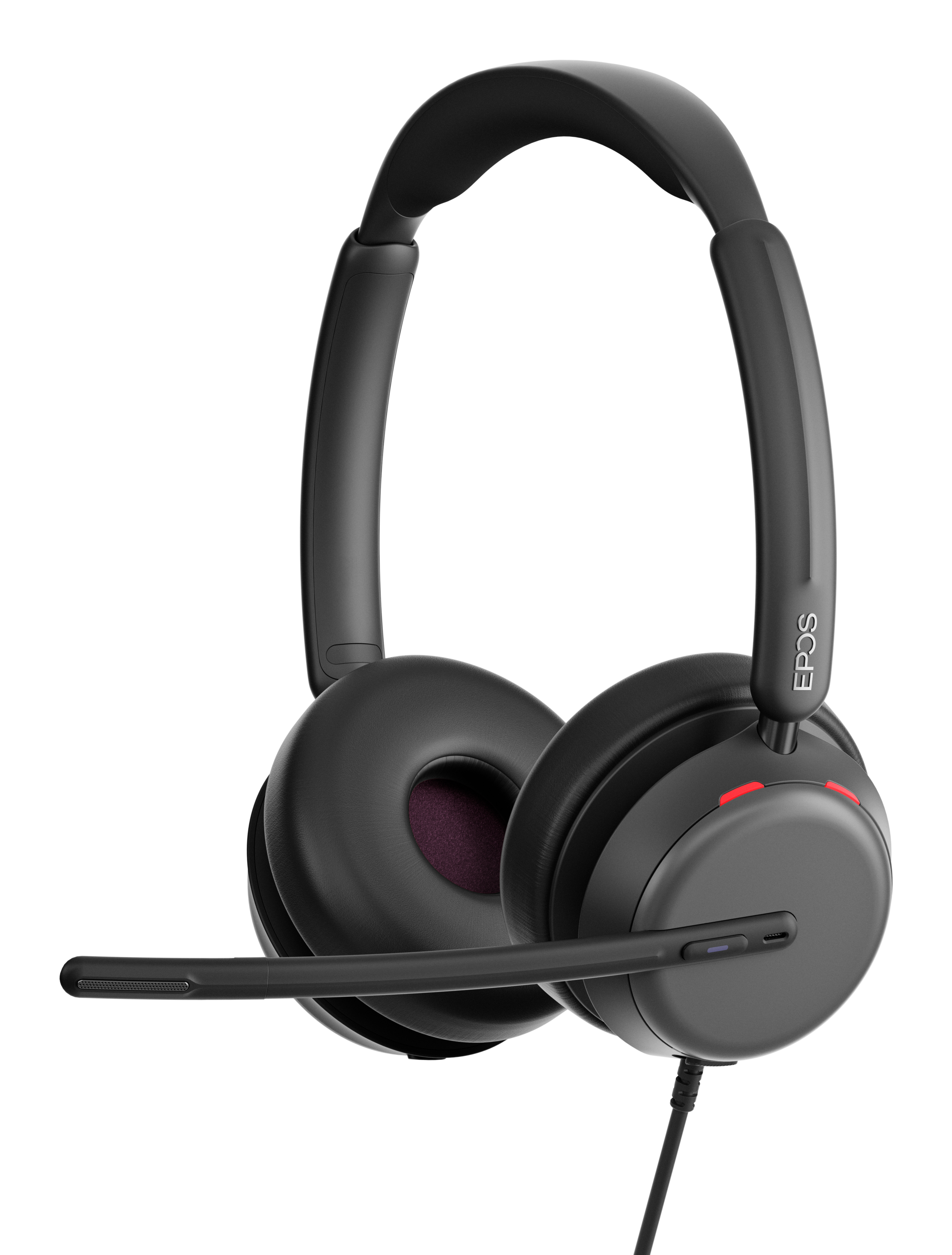 Headset EPOS IMPACT 860T, binaural, kabelgebunden, USB-C auf USB-A, UC-optimiert, zertifiziert für Microsoft Teams, 3 Mikrofone, Transporttasche, schwarz