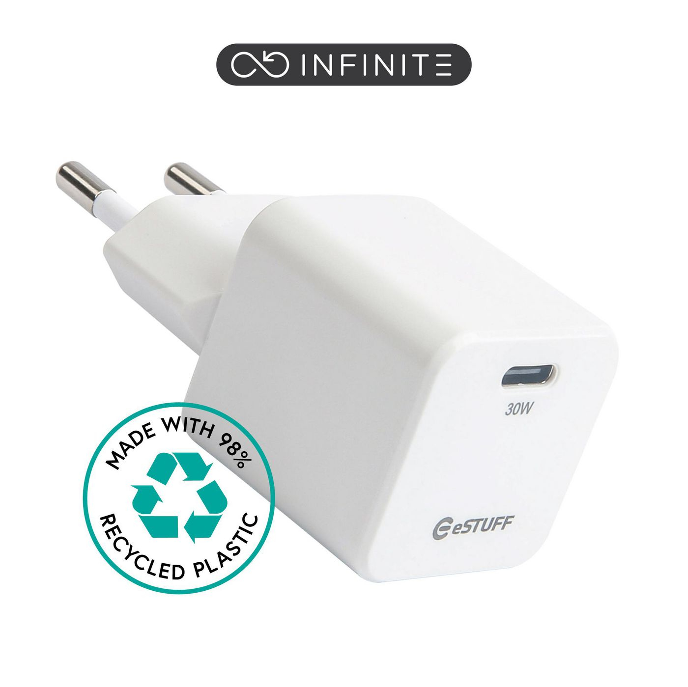 eSTUFF INFINITE USB-C Charger EU PD (ES637027-BULK)