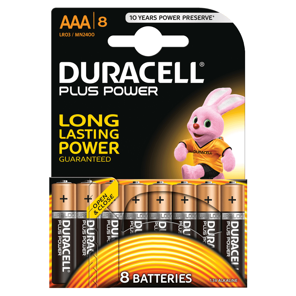 Duracell Duracell Plus Power - 1.5V, 8xAAA (MN2400B8)