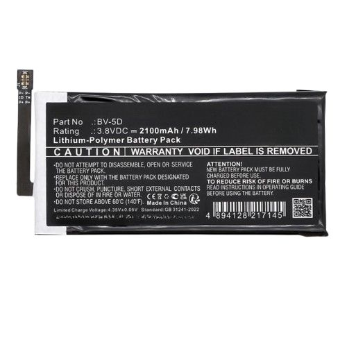 CoreParts Battery for Nokia BV-5D, 800 Li-Polymer 2100mAh (MBXNOK-BA0050)