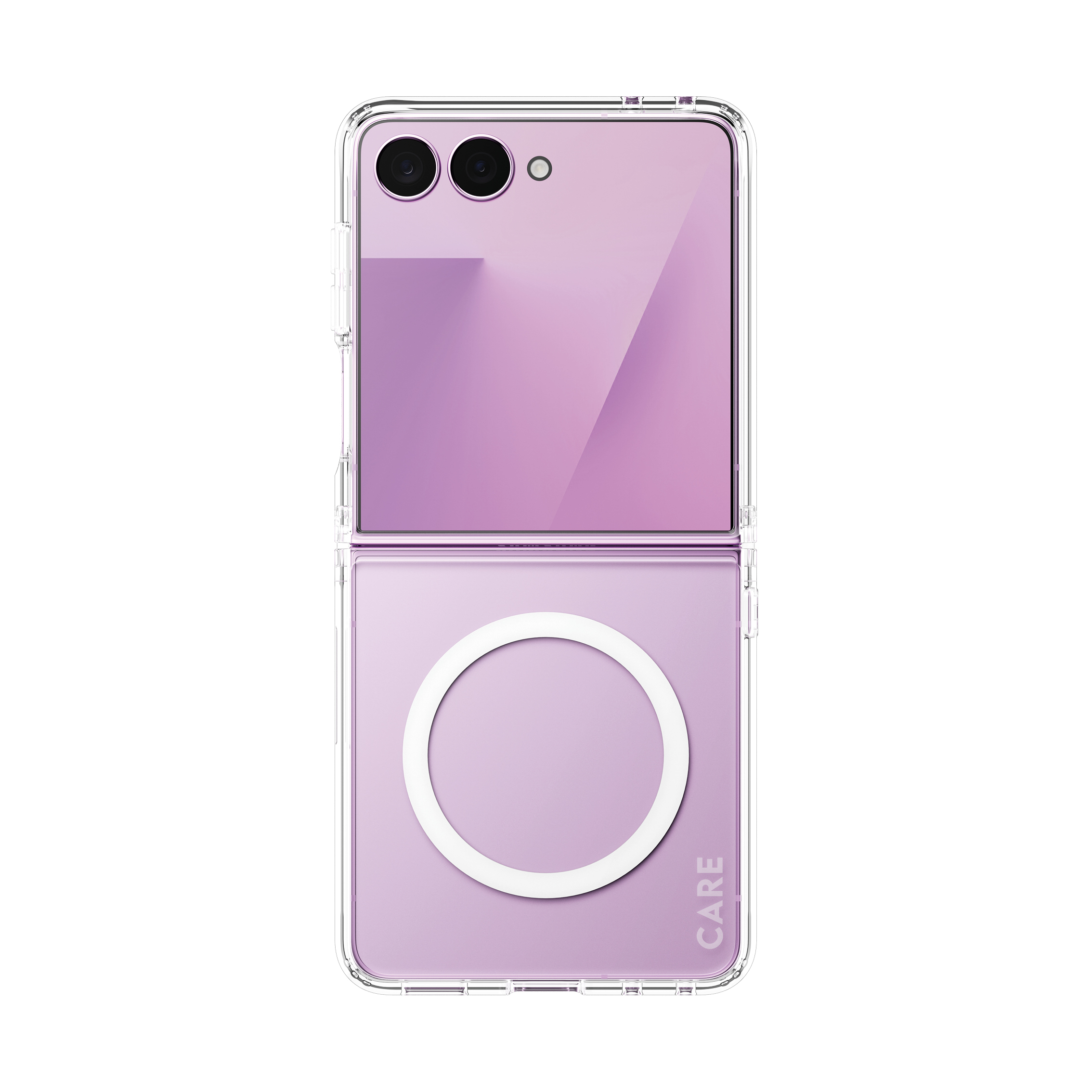 PanzerGlass CARE Urban Case Clear w. White Qi Galaxy Z Flip8 / Z Flip7