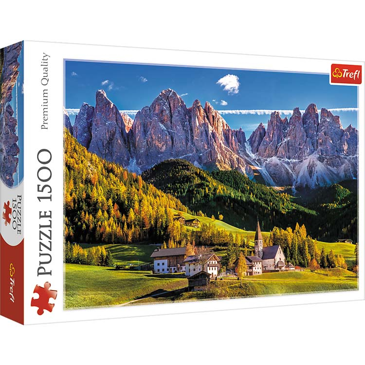 Trefl Val di Funes Valley, Dolomites, Italy 1500 Teile Puzzle Trefl-26163